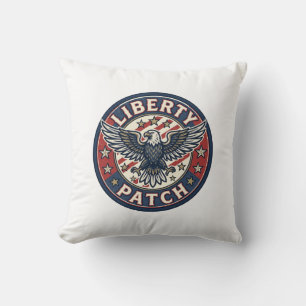 Liberty Patch Patriotic Patriotic Patch Embroidery Cushion
