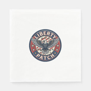 Liberty Patch Patriotic Patriotic Patch Embroidery Napkin
