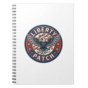 Liberty Patch Patriotic Patriotic Patch Embroidery Notebook