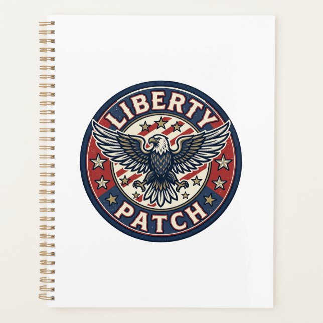 Liberty Patch Patriotic Patriotic Patch Embroidery Planner (Front)
