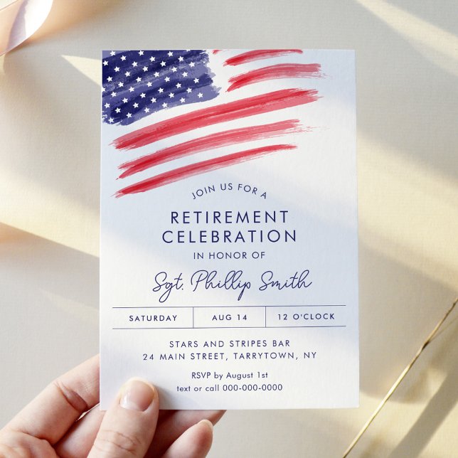 LIBERTY Police Military Retirement Party Invitation (Creator Uploaded)