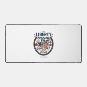 Liberty Popsicle Patriotic Patriotic Ice Cream Pop Desk Mat