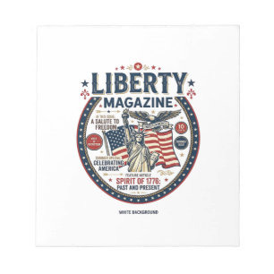 Liberty Popsicle Patriotic Patriotic Ice Cream Pop Notepad