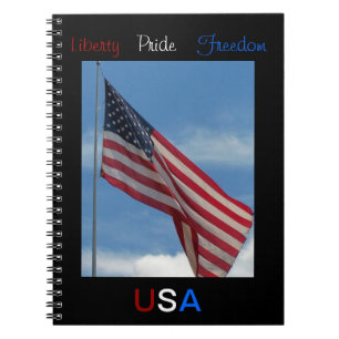 Liberty Pride Freedom Spiral Notebook