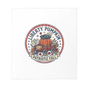 Liberty Pumpkin Patriotic Patriotic Pumpkin Fall A Notepad