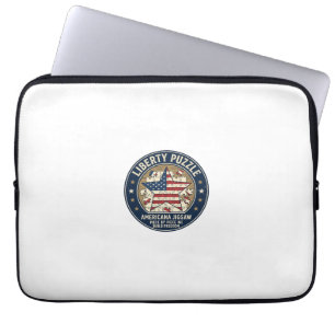 Liberty Puzzle Patriotic Patriotic Puzzle Jigsaw V Laptop Sleeve
