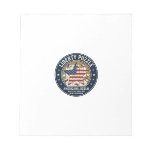 Liberty Puzzle Patriotic Patriotic Puzzle Jigsaw V Notepad