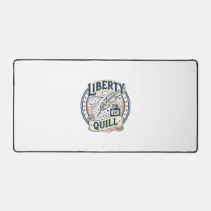 Liberty Quill Patriotic Patriotic Quill Ink Vintag Desk Mat