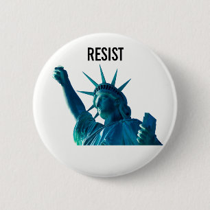 Liberty Resists 6 Cm Round Badge