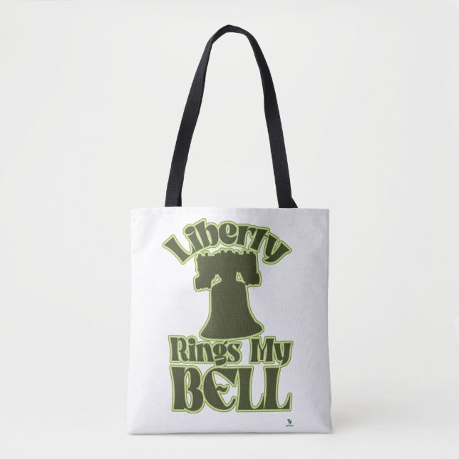 Liberty Rings My Bell Fun Tourism Design Tote Bag (Front)