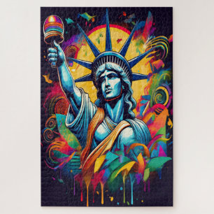 Liberty Rising – A Bold Modern Tribute to Freedom Jigsaw Puzzle