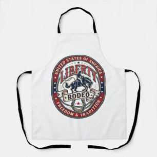 Liberty Rodeo Patriotic Patriotic Rodeo Western US Apron