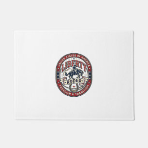 Liberty Rodeo Patriotic Patriotic Rodeo Western US Doormat