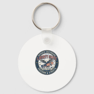 Liberty Skate Patriotic Patriotic Skateboard Vinta Key Ring