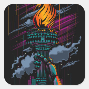 Liberty Square Sticker