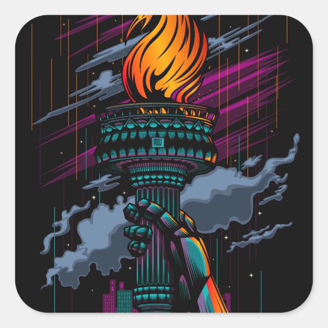 Liberty Square Sticker (Front)