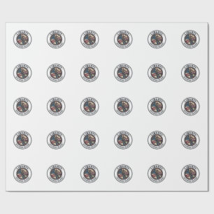 Liberty Stained Glass Patriotic Patriotic Stained  Wrapping Paper