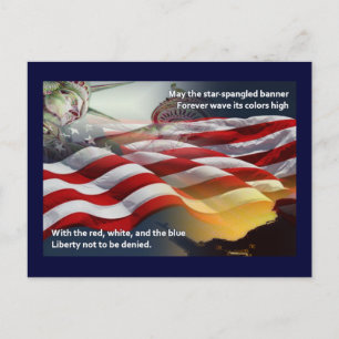 Liberty Star-Spangled Banner Postcard