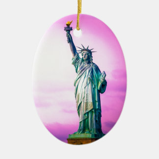 Liberty Statue New York Ceramic Tree Decoration