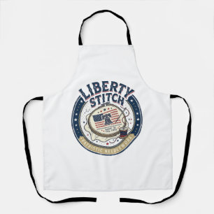 Liberty Stitch Patriotic Patriotic Embroidery Need Apron