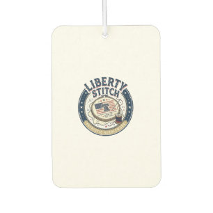 Liberty Stitch Patriotic Patriotic Embroidery Need Car Air Freshener
