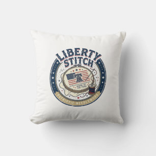 Liberty Stitch Patriotic Patriotic Embroidery Need Cushion