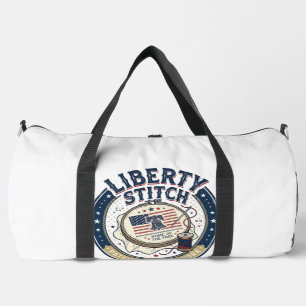 Liberty Stitch Patriotic Patriotic Embroidery Need Duffle Bag