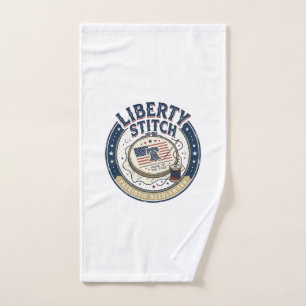 Liberty Stitch Patriotic Patriotic Embroidery Need Hand Towel