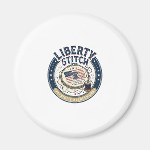 Liberty Stitch Patriotic Patriotic Embroidery Need Magnet