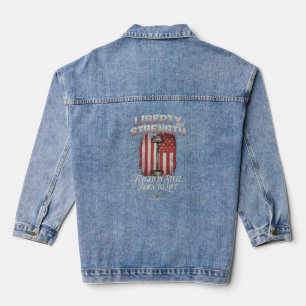Liberty Strength Forged Steel American Iron Athl Denim Jacket