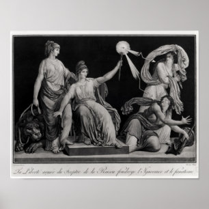 Liberty, striking down Ignorance and Fantacism Poster