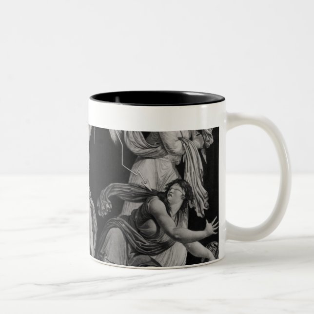 Liberty, striking down Ignorance and Fantacism Two-Tone Coffee Mug (Right)