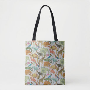 Liberty Tana Lawn Queue for the Zoo Tote Bag