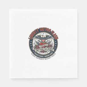 Liberty Tattoo Flash Patriotic Patriotic Tattoo Fl Napkin