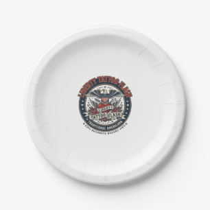 Liberty Tattoo Flash Patriotic Patriotic Tattoo Fl Paper Plate