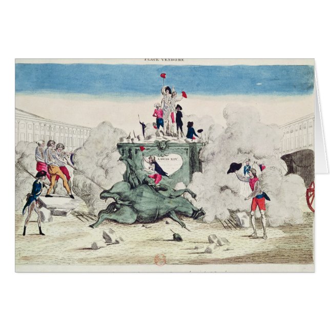 Liberty toppling the statue of the Greatest (Front Horizontal)