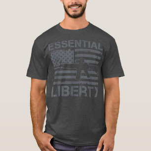 LibertyPro Gun Rights Ar15 Freedom Usa Flag961 T-Shirt