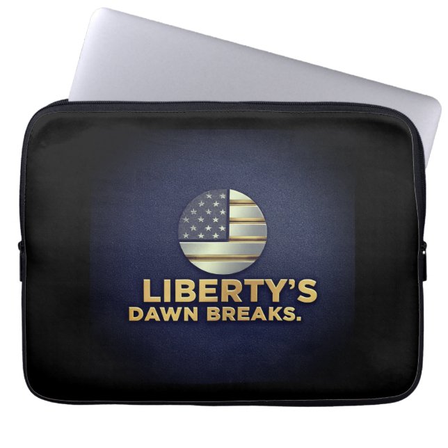 Liberty's Dawn Breaks   Laptop Sleeve (Front)
