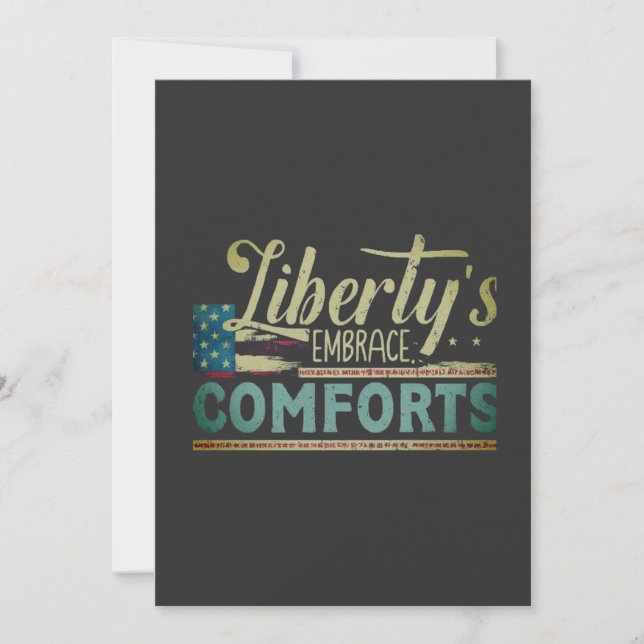 Liberty's Embrace Comforts❤❤❤🙋‍♂️🙋‍♂️🙋‍♂️ Holiday Card (Front)