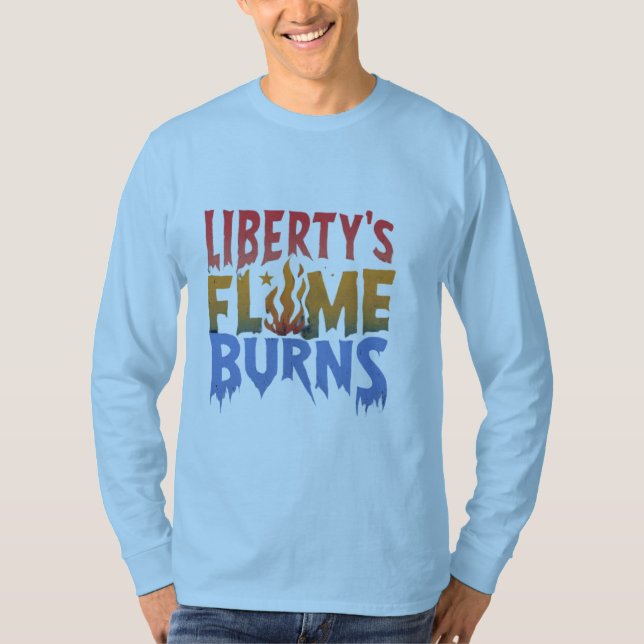 Liberty's Flame Burns T-Shirt (Front)