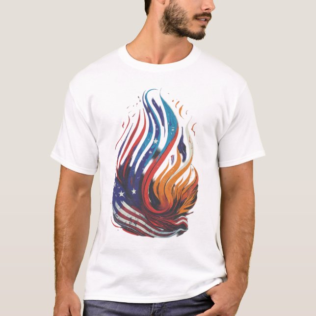 Liberty's Flame Ignites Hope T-Shirt (Front)