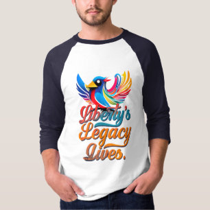 Liberty's Legacy Lives – Elegant Bird Design - T-Shirt
