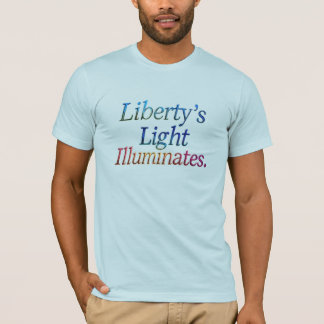 Liberty's Light Illuminates" – Patriotic T-Shirt D
