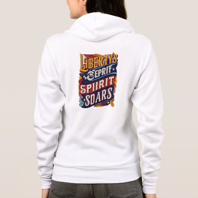 "Liberty's Soaring Essence" Hoodie (Back)