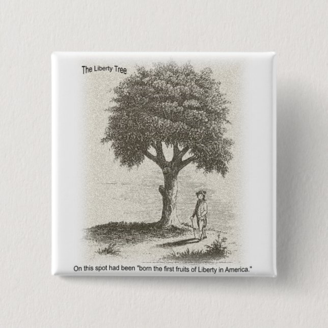 libetytreegoodlier 15 cm square badge (Front)