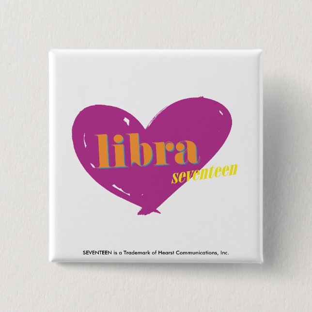 Libra 2 15 cm square badge (Front)
