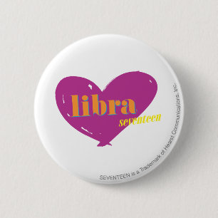 Libra 2 6 cm round badge