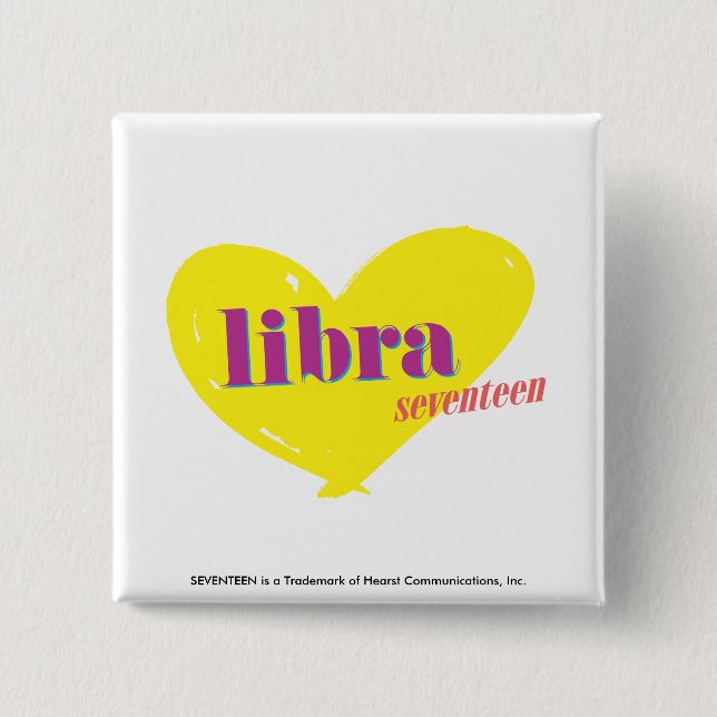 Libra 3 15 cm square badge (Front)
