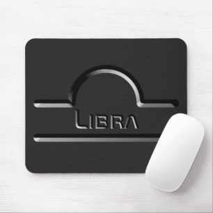 Libra, Abstract Design of the Zodiac Sign Mouse Pad