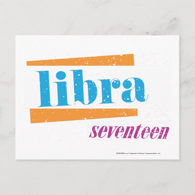 Libra Aqua Postcard (Front)